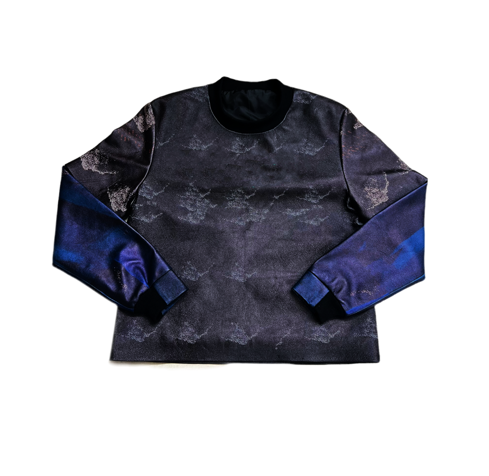 LUXE LEATHER SWEATSHIRT