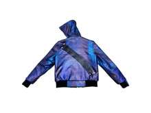 Load image into Gallery viewer, BLACK KNIGHT REVERSIBLE LEATHER HOODIE
