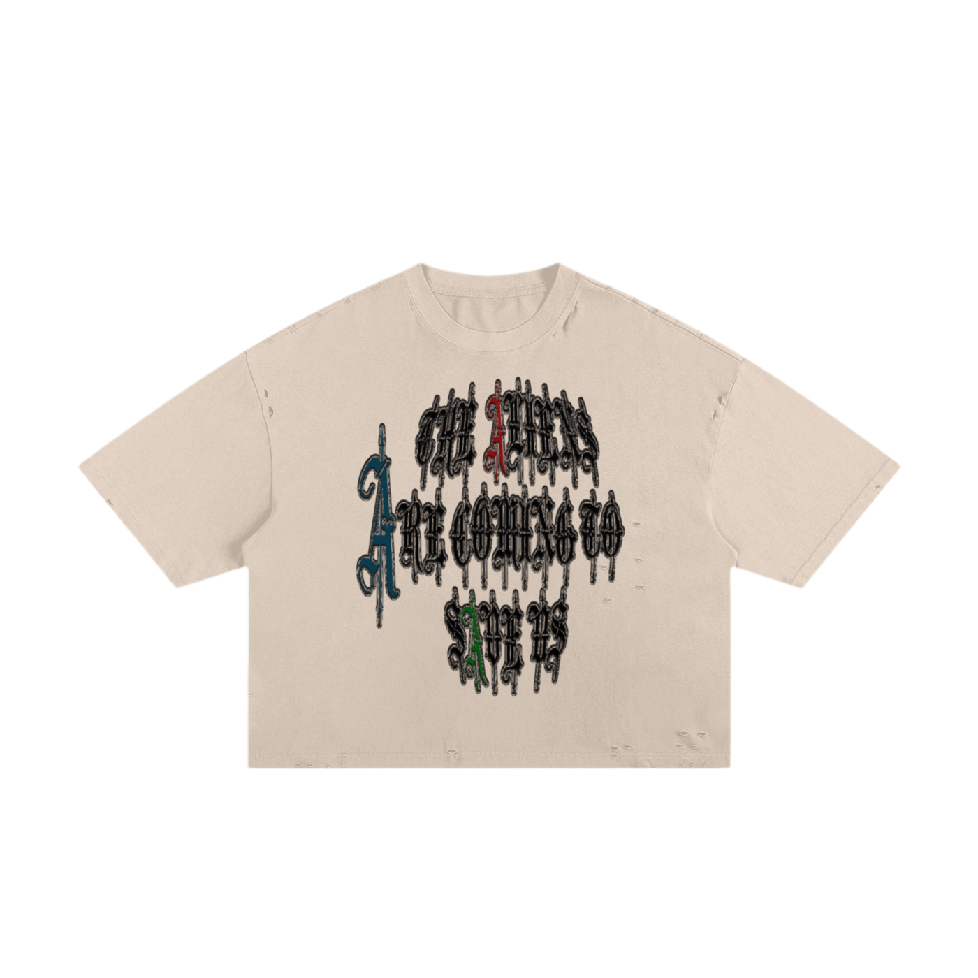 Save Us Shirt [Cream/White]