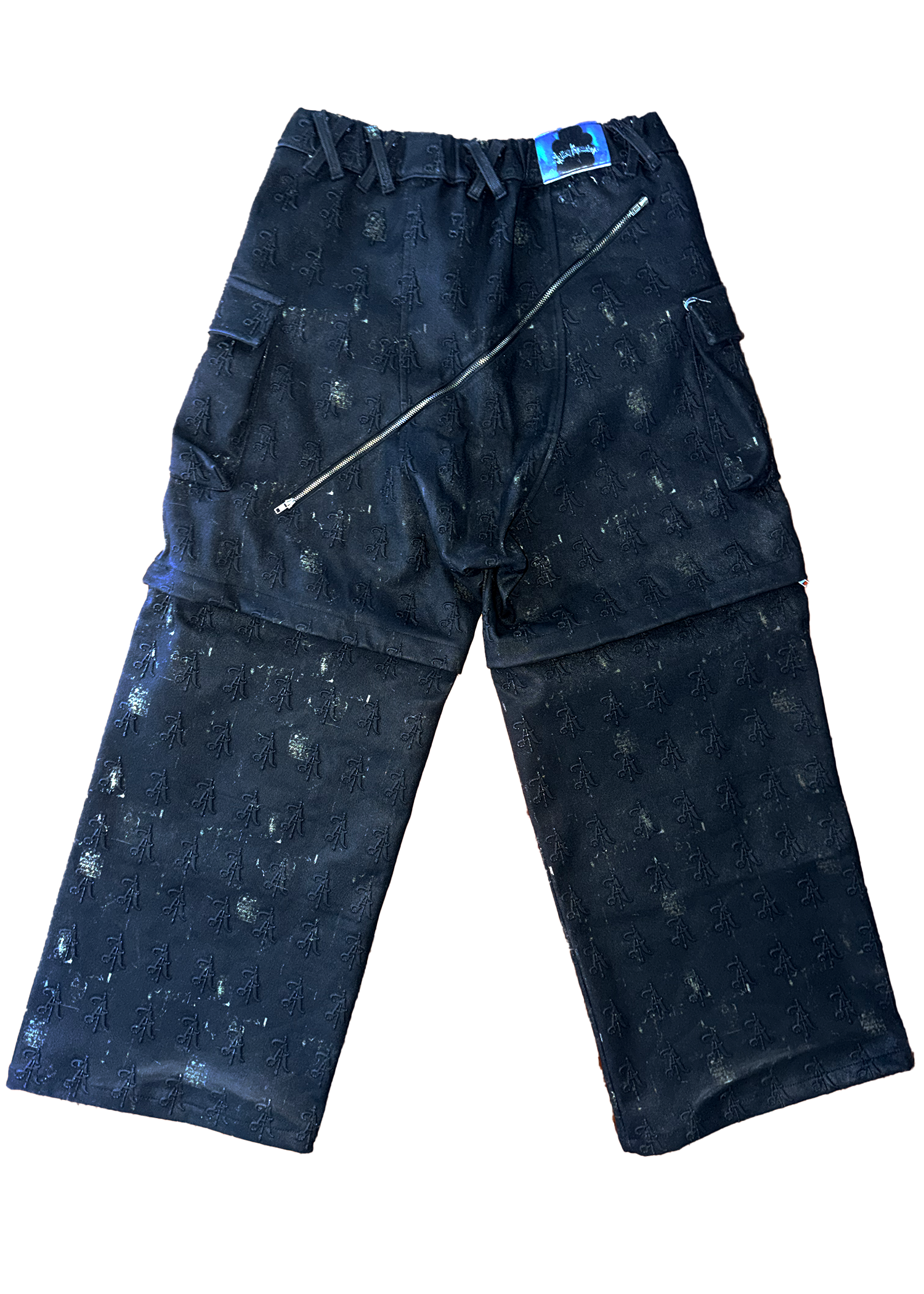 Convertible Cargo Waxed Jeans