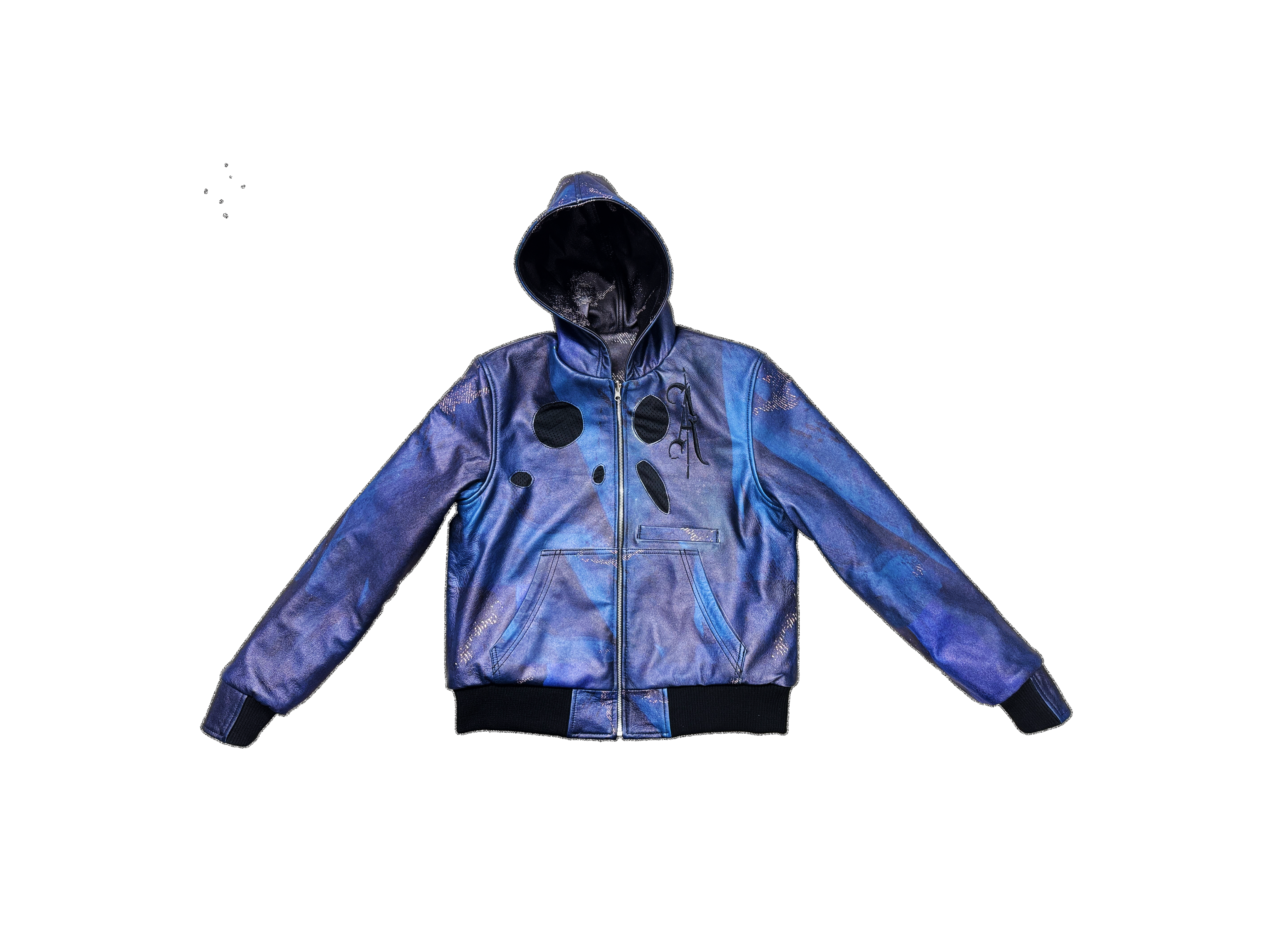 Black Knight Oasis Leather Hoodie