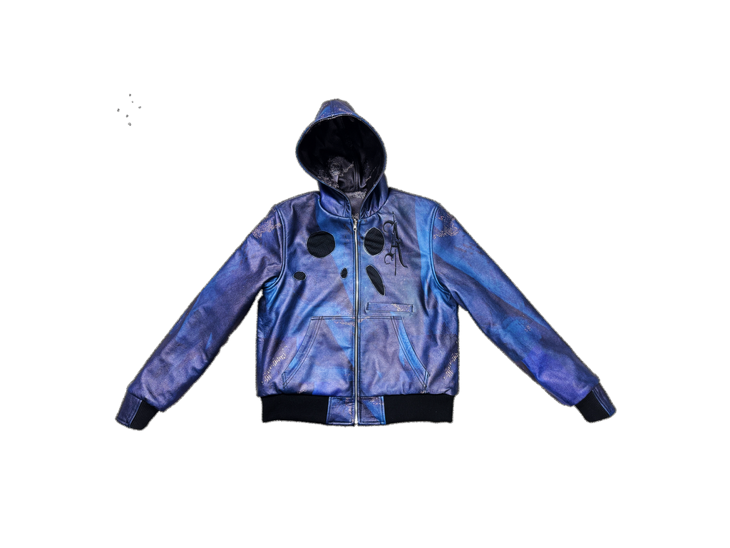 Black Knight Oasis Leather Hoodie