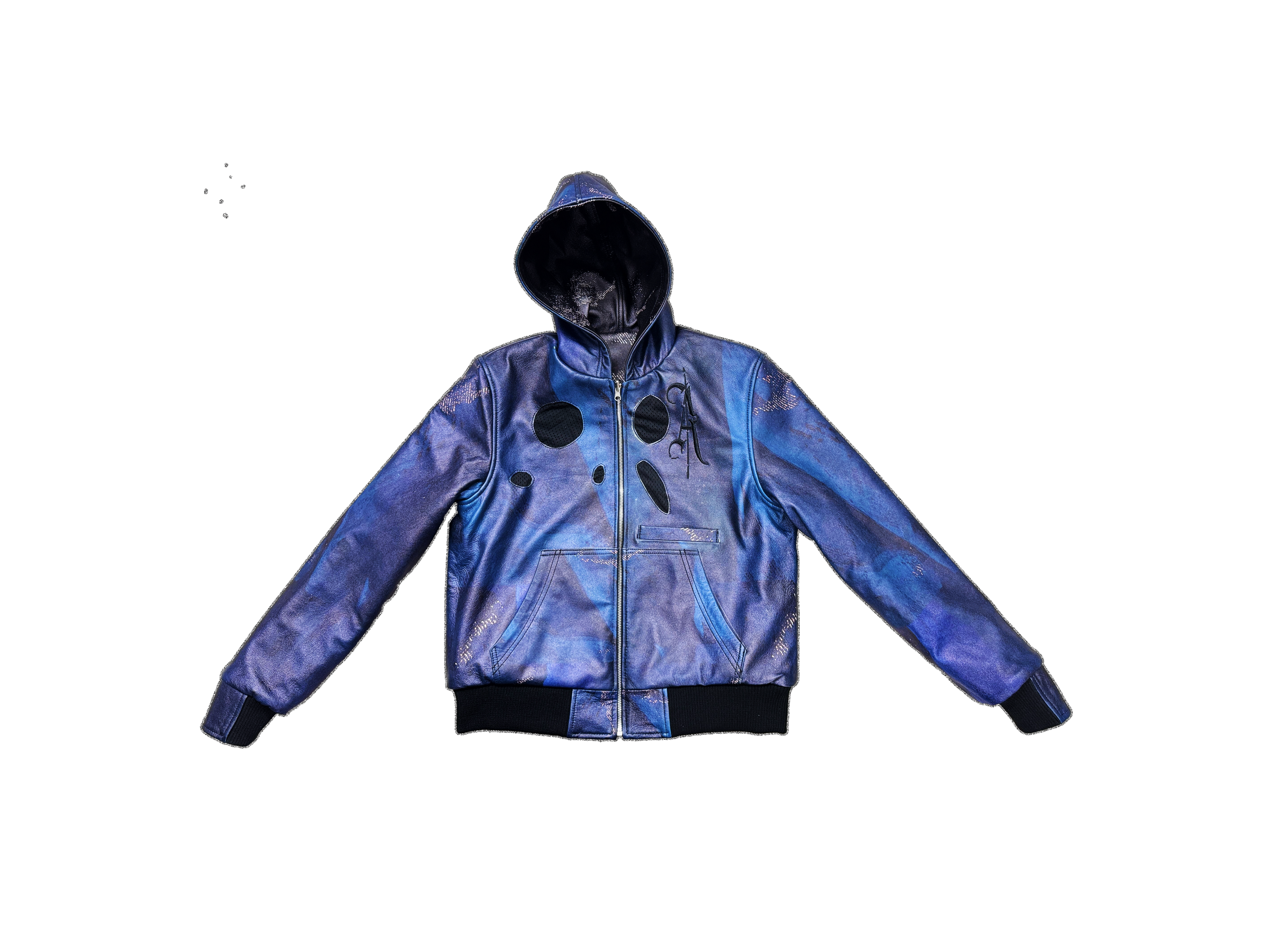 Black Knight Oasis Leather Hoodie